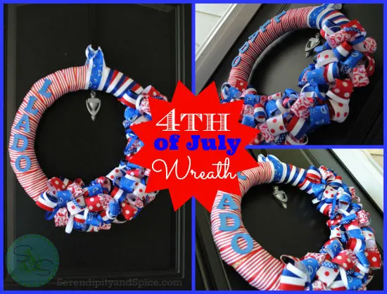 Patriotic 4th of July Wreath