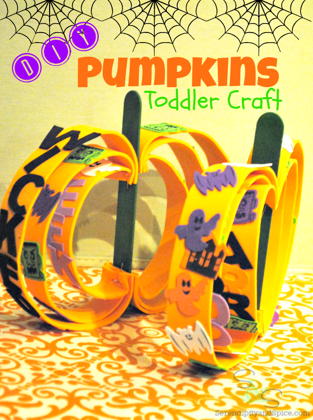Toddler Crafts Pumpkins #ValueSeekersClub