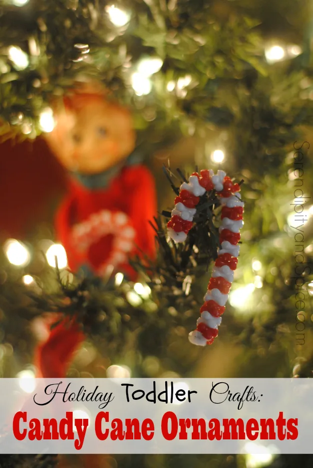 Holiday Toddler Crafts: Candy Canes