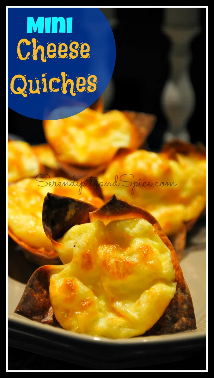 mini cheese quiches