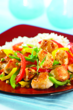 Chicken Stir Fry with Sweet and Hot Peppers