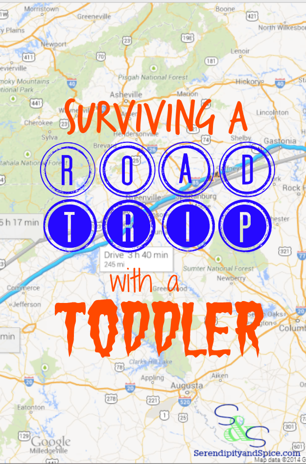 Surviving a road trip with a toddler