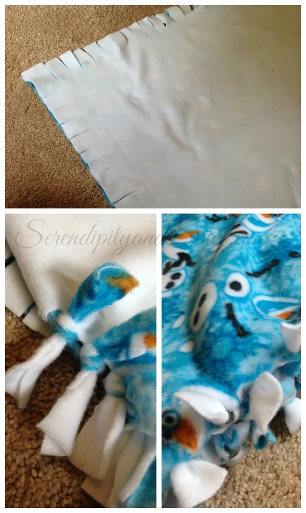 DIY No Sew Blanket