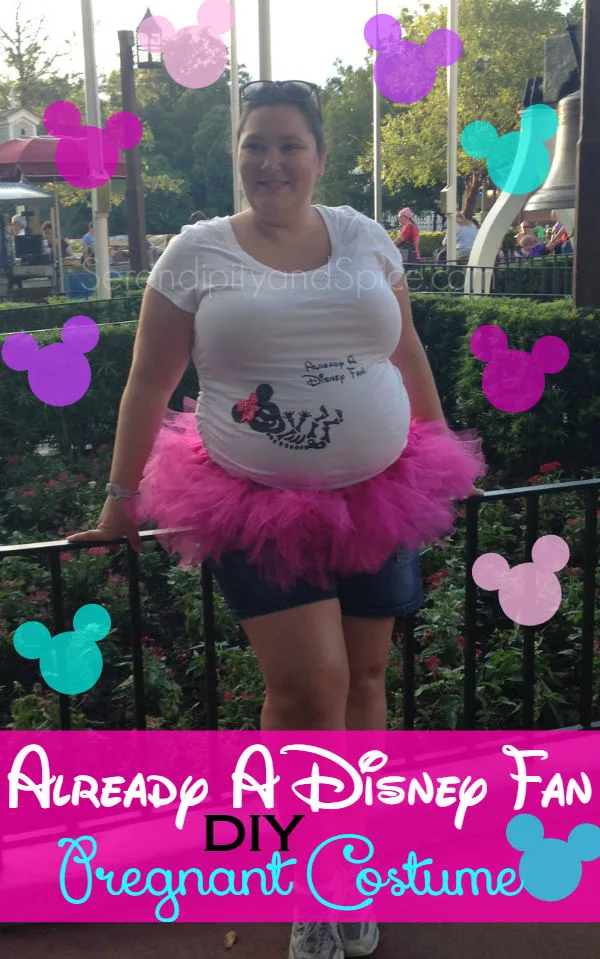 Disney Fan DIY Pregnancy Costume