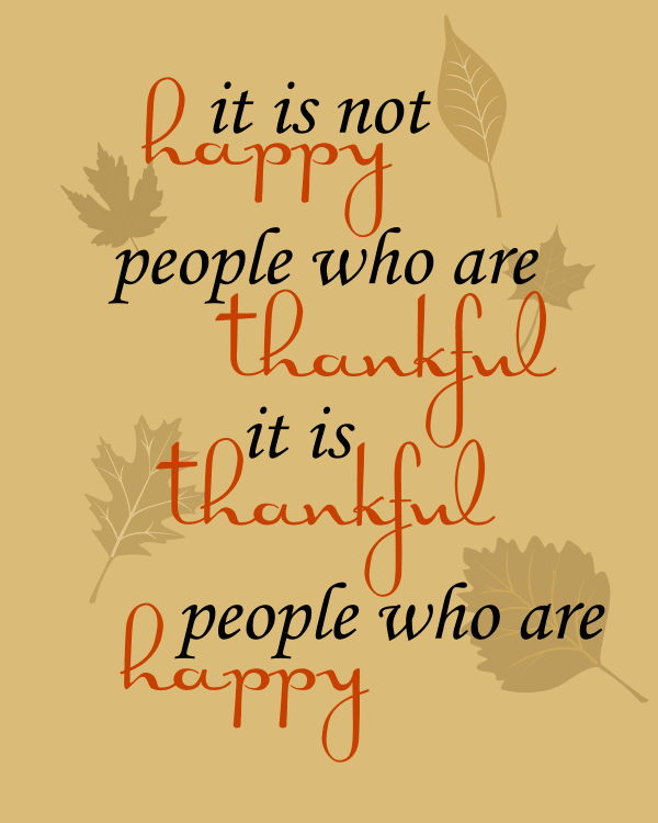 thankful printable