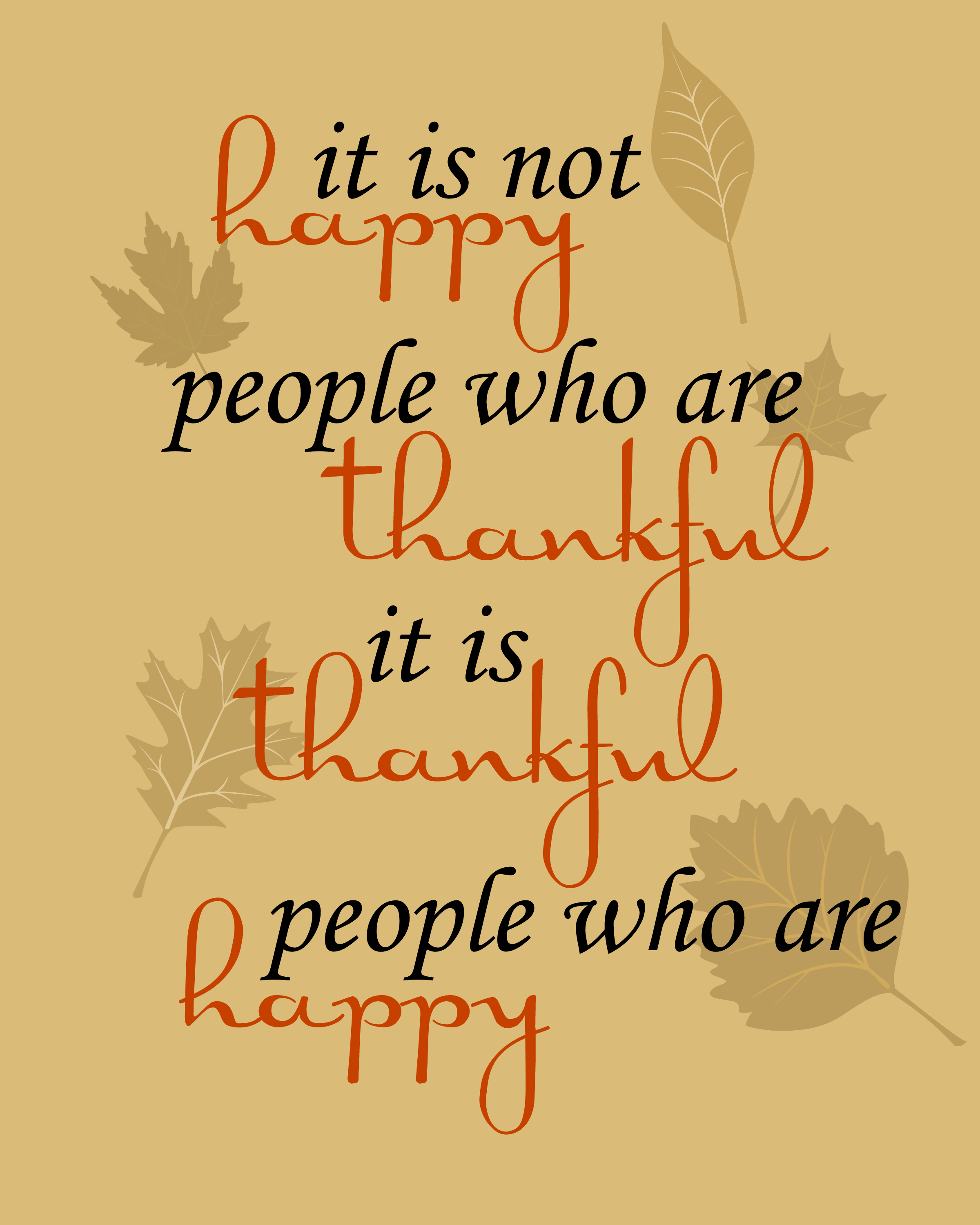 Free Thankful Printable - Serendipity And Spice