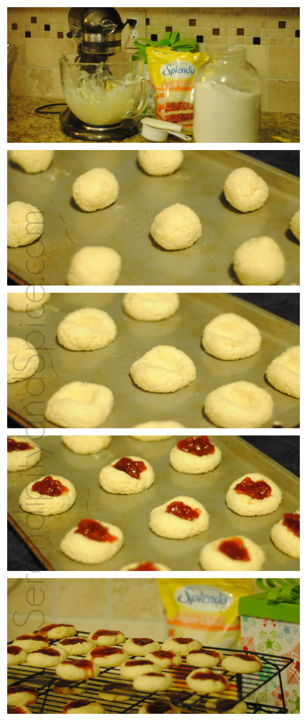 Strawberry Thumbprint Splenda Cookies