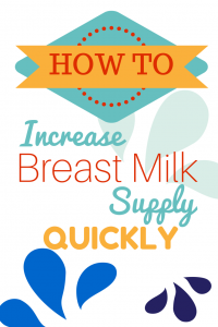 HOW TO increase breast milk supply