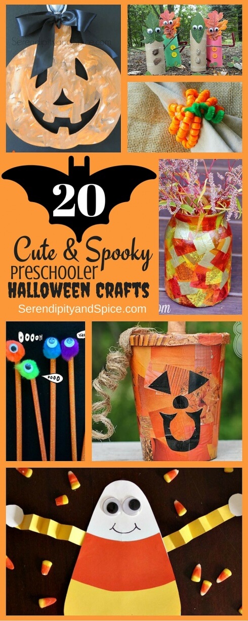 20 Cute and Spooky Preschooler Halloween Crafts