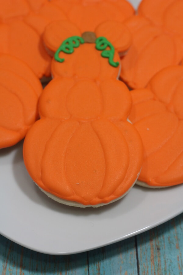 Mickey Mouse Pumpkin Halloween Cookies