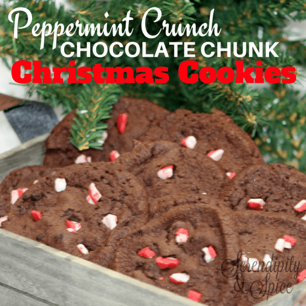 Peppermint Crunch Chocolate Chunk Cookies Recipe