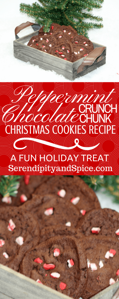 Peppermint Crunch Chocolate Chunk Cookies Recipe
