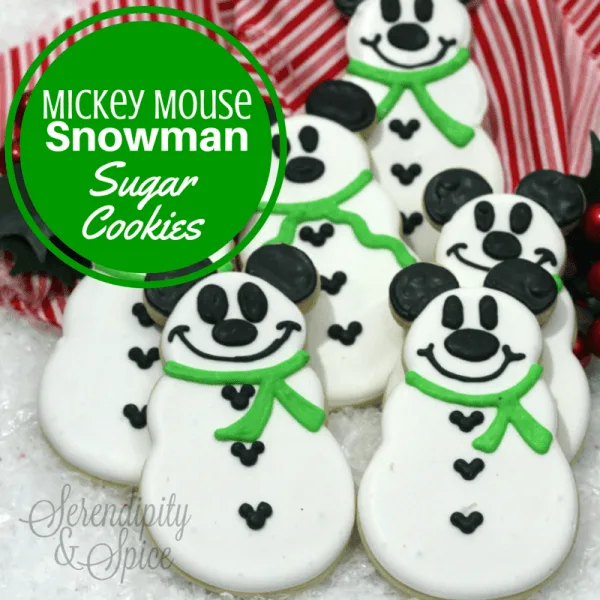 Mickey Mouse Snowman Cookies