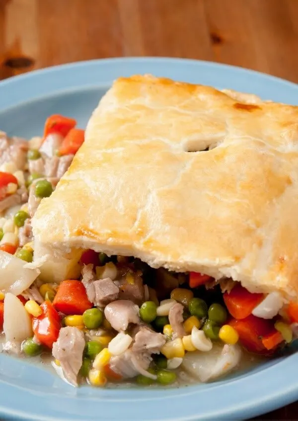 SLOW COOKER Turkey Pot Pie Recipe