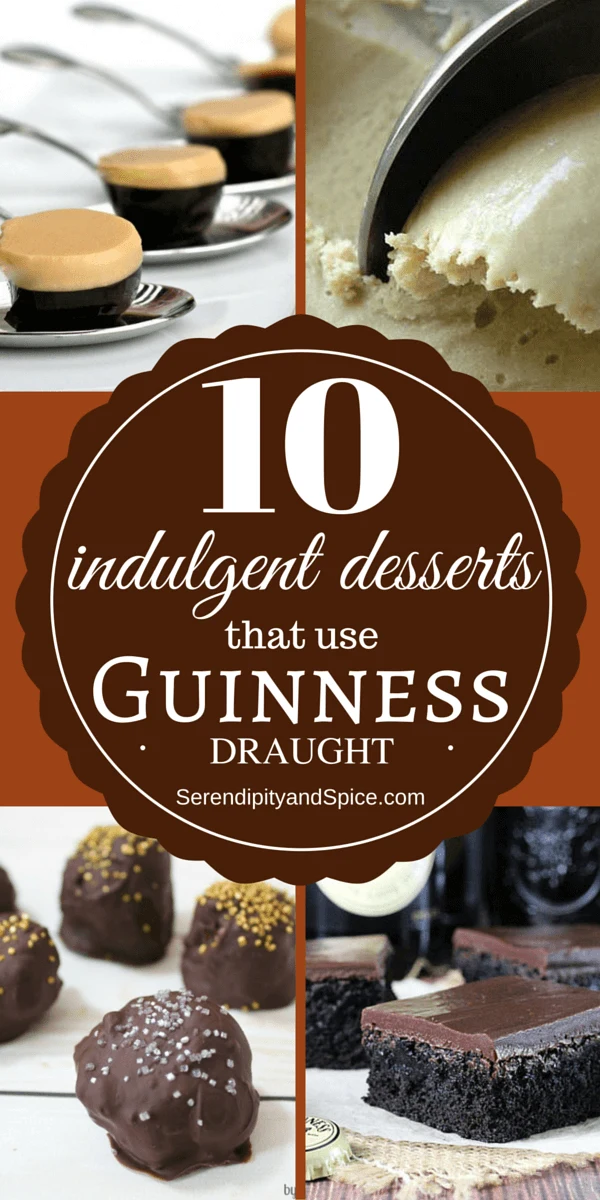 Desserts with Guinness Beer