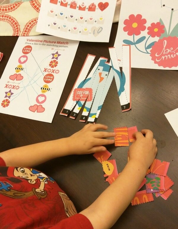 Valentine Preschooler Activity Pack