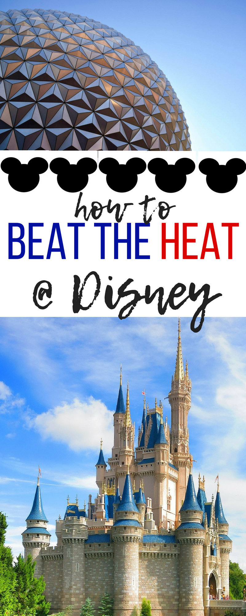 These tips to stay cool at Disney will help you beat the heat during those sweltering summer months in Florida. #Disney #DisneyWorld #DisneyVacation #FamilyVacation #Vacation #Tips #Travel #Florida #Orlando #Hacks #Summer