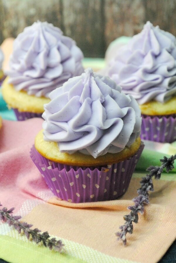 Luscious Lavender Cupcakes