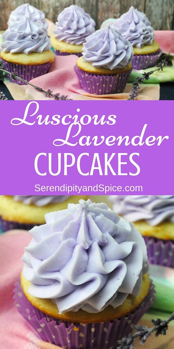 luscious lavender cupcakes