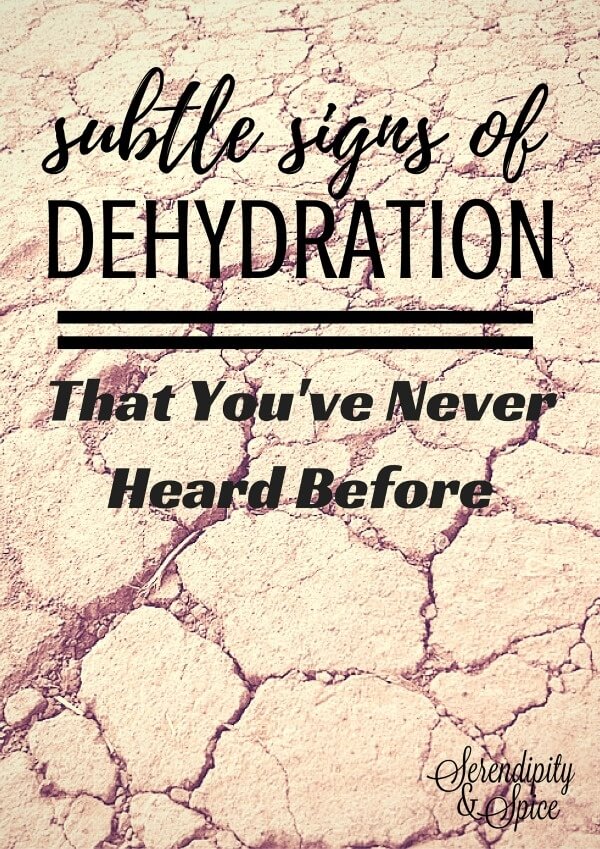 Subtle Signs of Dehydration