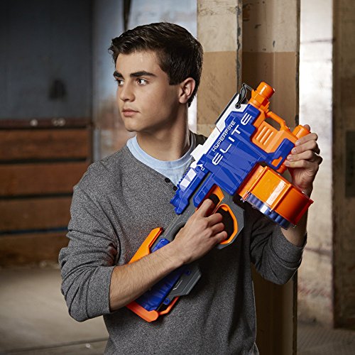 511jo74t7NL Nerf N-Strike Elite HyperFire Blaster Review One of the hottest toys for Christmas this year is the Nerf N-Strike Elite HyperFire Blaster. It made this year's Walmart's Hottest Toys List for 2016. See what all the fuss is about in this Nerf N-Strike Elite HyperFire Blaster Review.