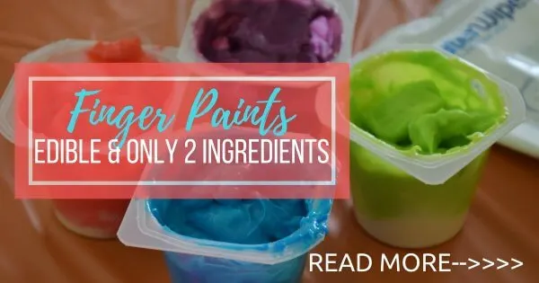 DIY Edible Finger Paints