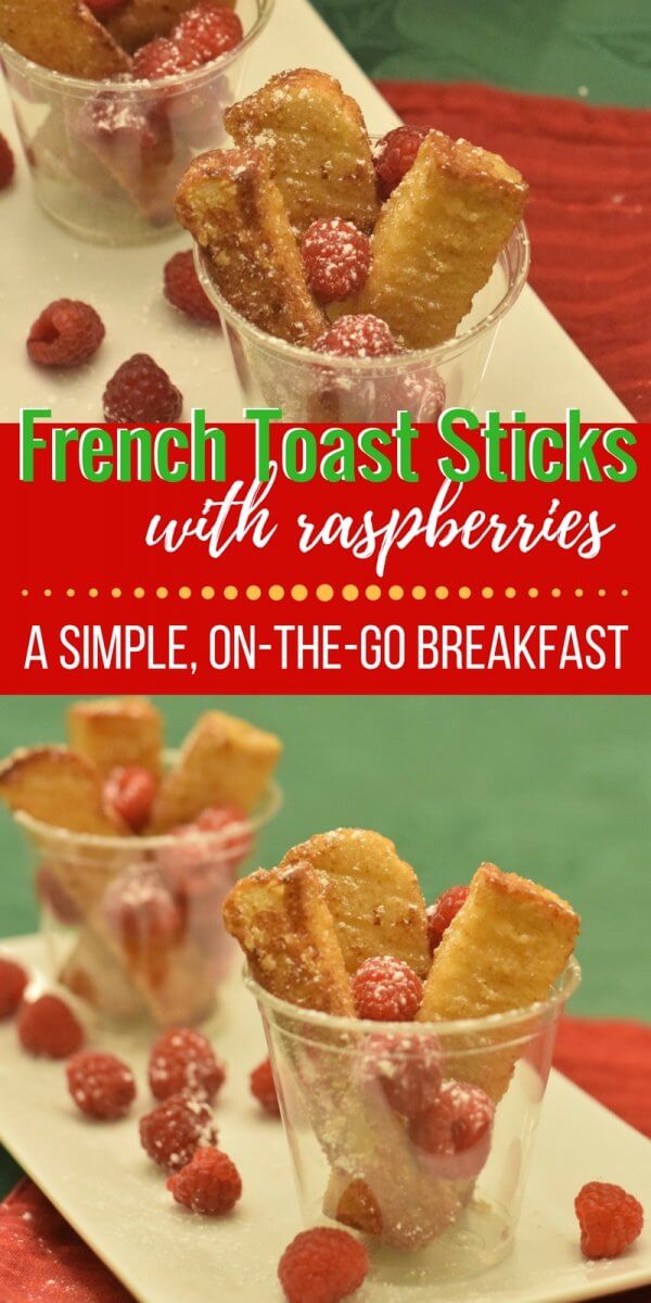 french toast sticks with raspberries