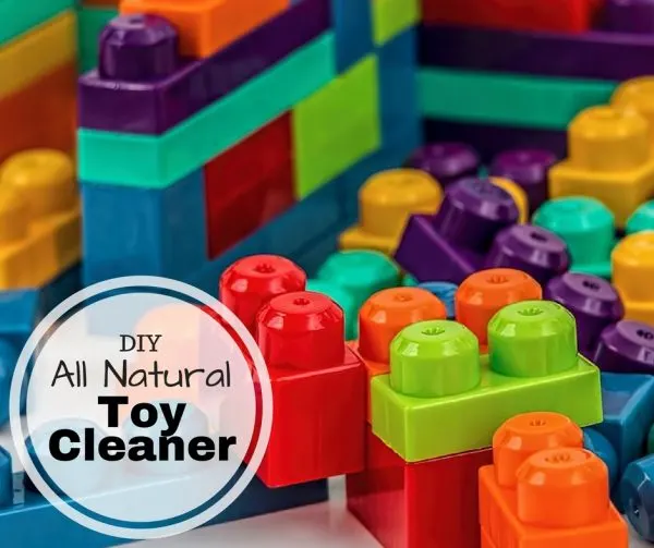 DIY All Natural Toy Cleaner Recipe - Safe, Non-toxic cleaning solution for the kids and baby toys.