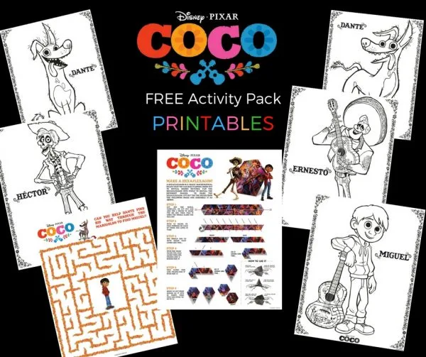 Free Disney Coco Printable Activity Pack