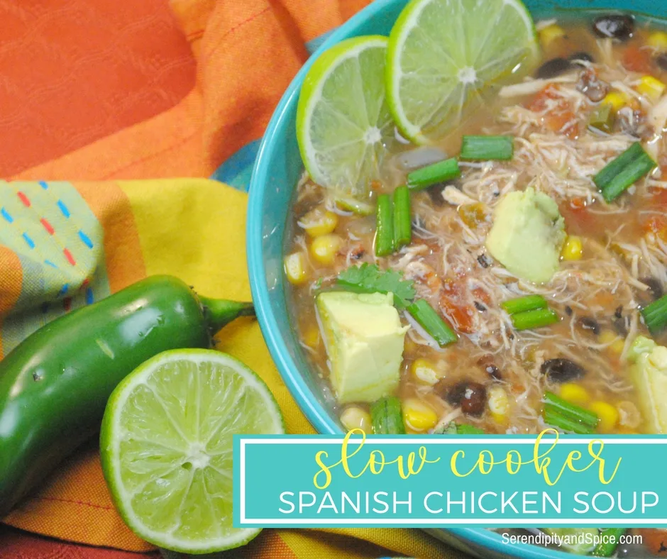 Spanish Slow Cooker Chicken Soup Recipe