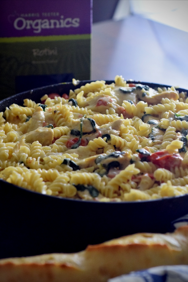 Chicken Spinach Pasta Skillet Dinner Recipe