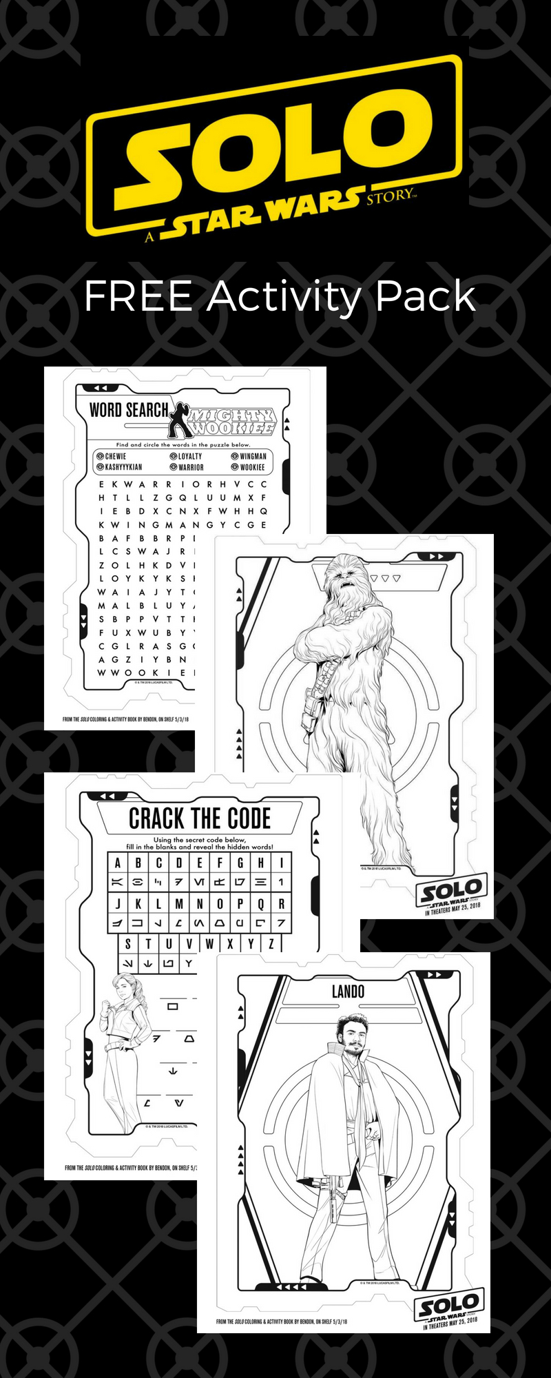 Check out these fun facts you didn't know about SOLO: A Star Wars Story and get your FREE SOLO Activity Pack! #StarWars #Disney #FreePrintables #Activities #Kids