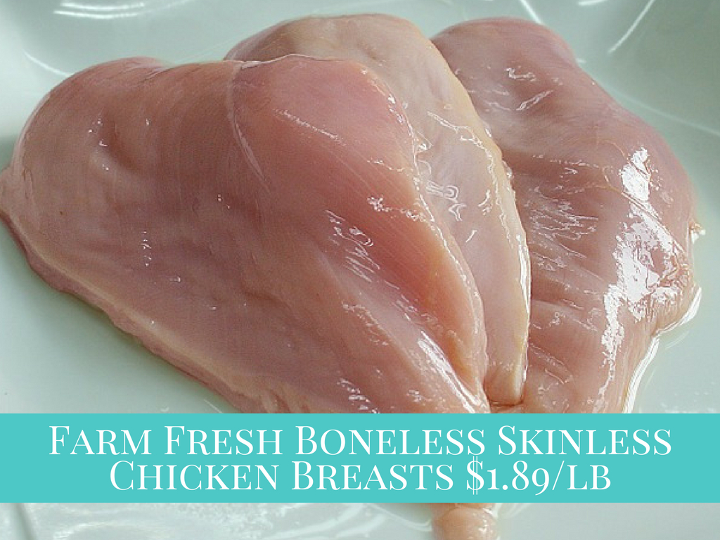 Farm Fresh Boneless Skinless Chicken Breasts