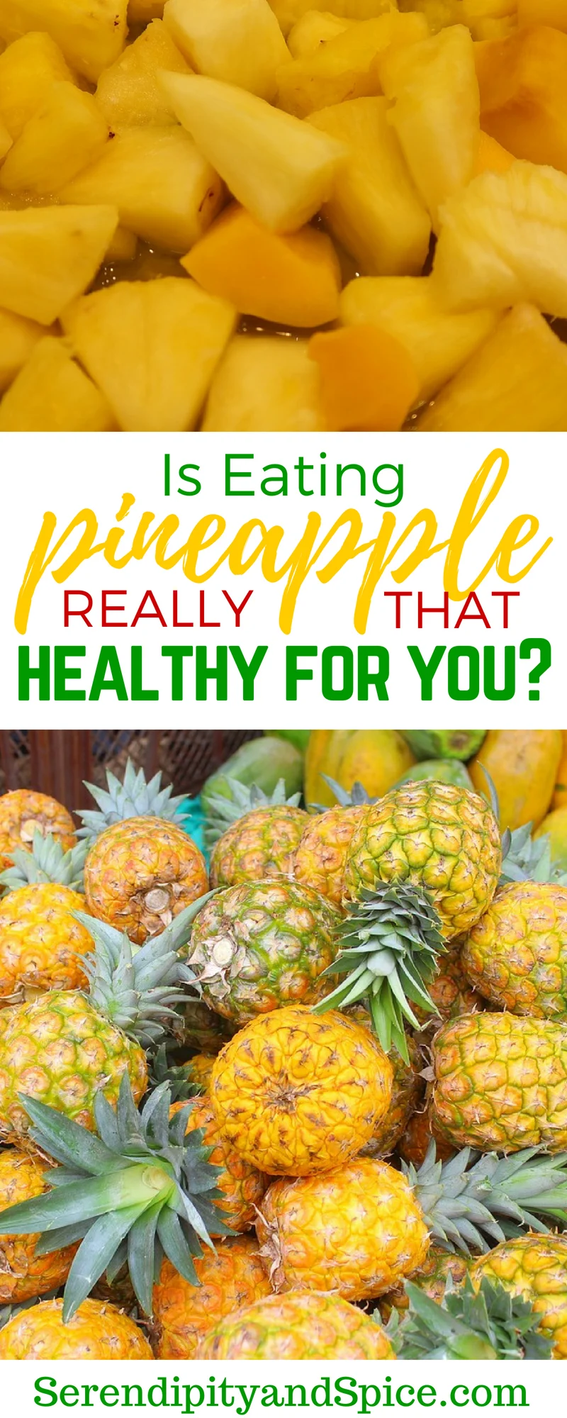 is pineapple healthy Is Pineapple Good For You Is pineapple good for you? Sure it's sweet and delicious but what exactly are the health benefits of pineapples? Can eating pineapple increase your health? Does pineapple have any real health benefits?