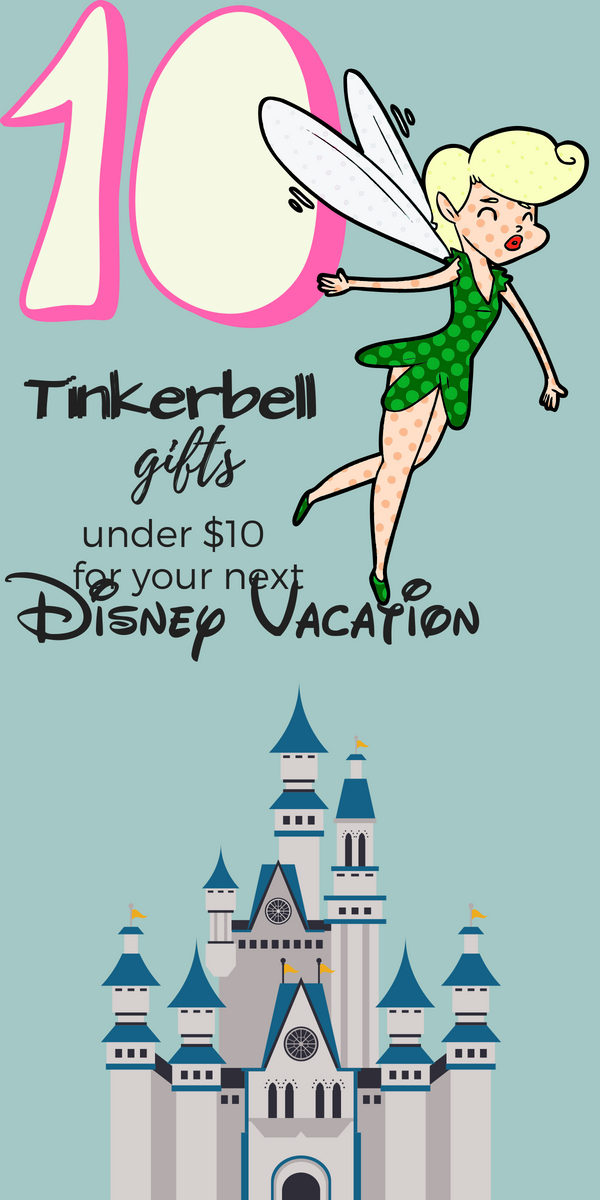 tinkerbell Tinkerbell Gifts for Your Disney Vacation Tinkerbell gifts for your next Disney vacation are a fun way to sprinkle a little extra magic and cut down on the "I wants" from your kids.  This is a list of my favorite Tinkerbell gifts for your Disney vacation!