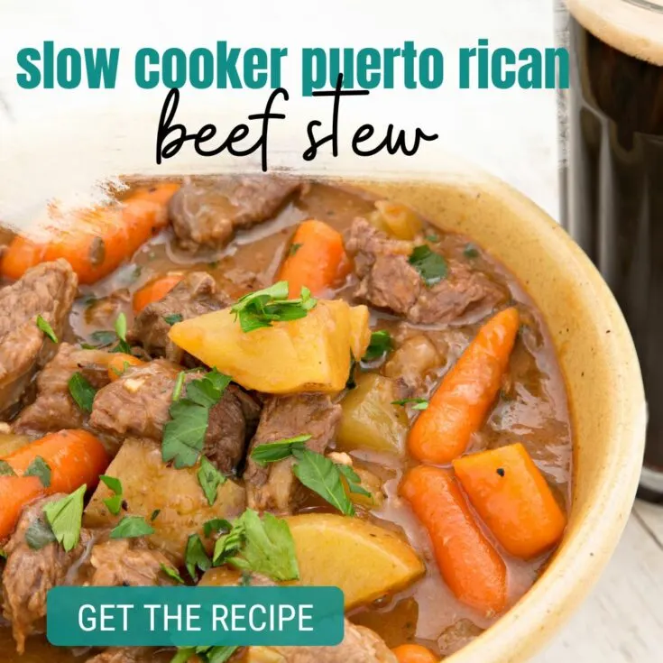 slow cooker puerto rican beef stew recipe Puerto Rican Beef Stew in Slow Cooker Over the years I've learned a few tips and tricks for making traditional Puerto Rican recipes from my mother in law.  This Puerto Rican Beef Stew Recipe was one of the first recipes she taught me and it is AMAZING!
 
When Hubs and I first got married, I wasn't much of a cook...so the first 5 years of our marriage consisted of me trying out recipes and praying they would be edible.  My mother in law gave me a new Puerto Rican cookbook every time we went to visit...the hint was not lost on me.  I needed to start cooking right so her son and future grandchildren wouldn't starve.
 
I'm proud to say, I've made HUGE strides in the cooking department. So, if you're new to cooking, my best advice to you is to just keep trying...it will get better.
 
Now, this Puerto Rican Beef Stew recipe is a staple in my recipe rotation.  Not only is it delicious, but it's so simple to make!   This simple 4-ingredient slow cooker chicken with stuffing is the perfect dinner recipe. Add in frozen green beans for a one dish meal the whole family will love! These amazing slow cooker chicken breast recipes will have your family begging for more! This slow cooker hamburger hash recipe is a simple meal for busy nights. Using ground beef, onions, potatoes, and carrots...you'll make dinner a breeze with this recipe! This amazing slow cooker roast beef recipe is tender, juicy, and flavorful! It's perfect for an easy dinner any night of the week! Throw boneless pork chops in the crock pot for a simple dinner. This slow cooker honey garlic pork chops recipe is so simple and a family favorite!  
 
 
 
 
 