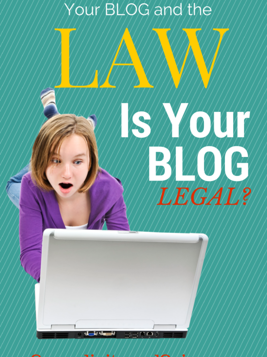 Legal Stuff for Bloggers
