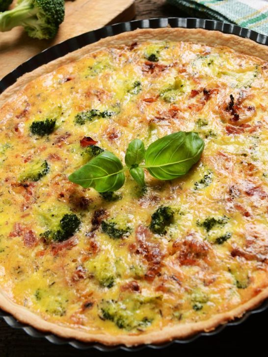 Mouthwatering Broccoli Bacon Quiche