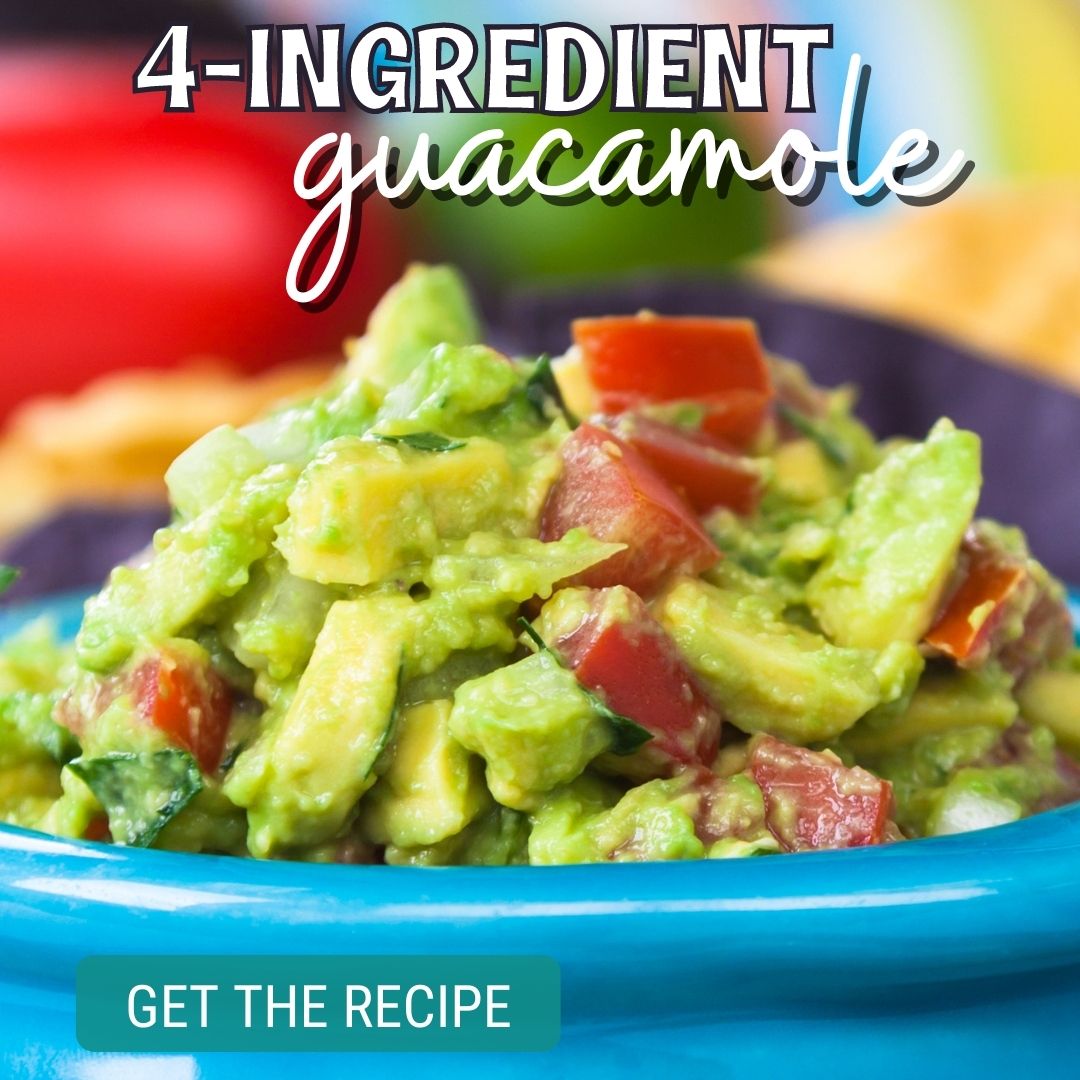 Easy 4 Ingredient Guacamole Recipe