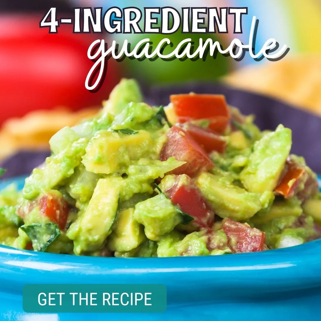 Easy 4 Ingredient Guacamole Recipe