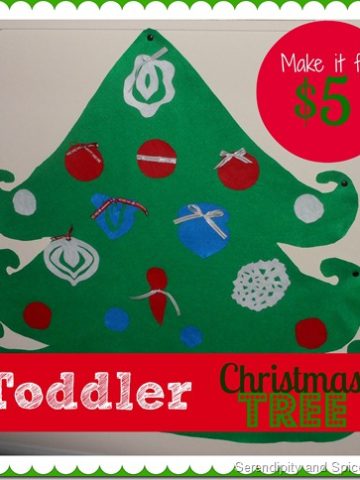 No Sew Toddler Christmas Tree