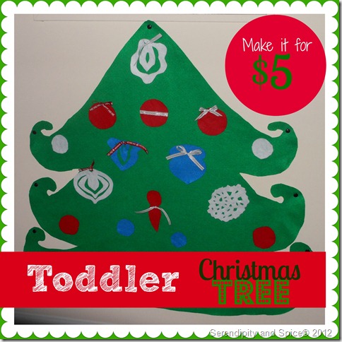 No Sew Toddler Christmas Tree