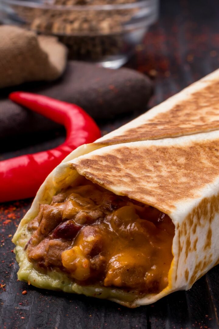 Copycat Taco Bell Cheesy Bean And Rice Burrito - Serendipity And Spice