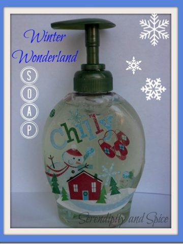 Winter Wonderland Soap Dispenser Tutorial