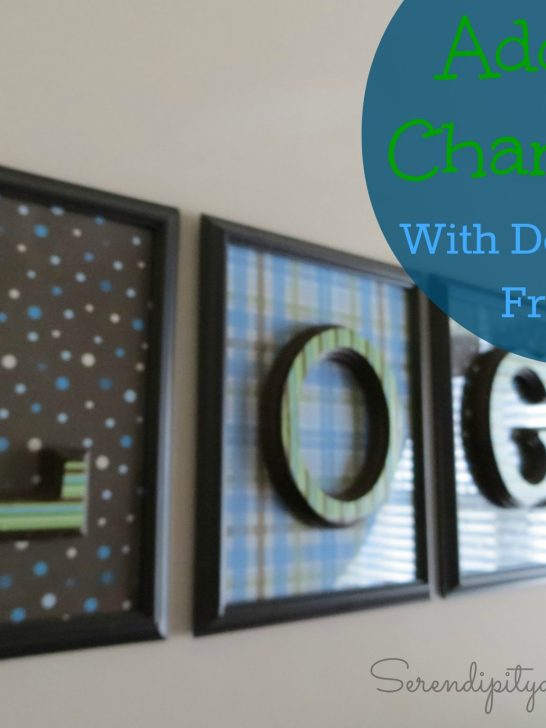 Dollar Store Frames Add Character