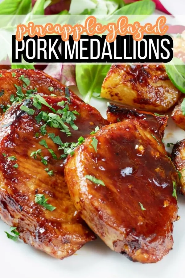 Pineapple glazed pork medallions recipe