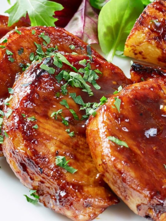 Pineapple Glazed Pork Medallions