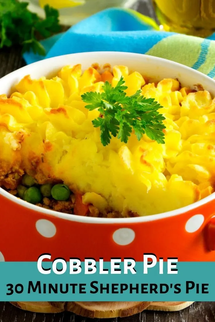 Cobbler Pie - A Lighter Shepherd's Pie Recipe