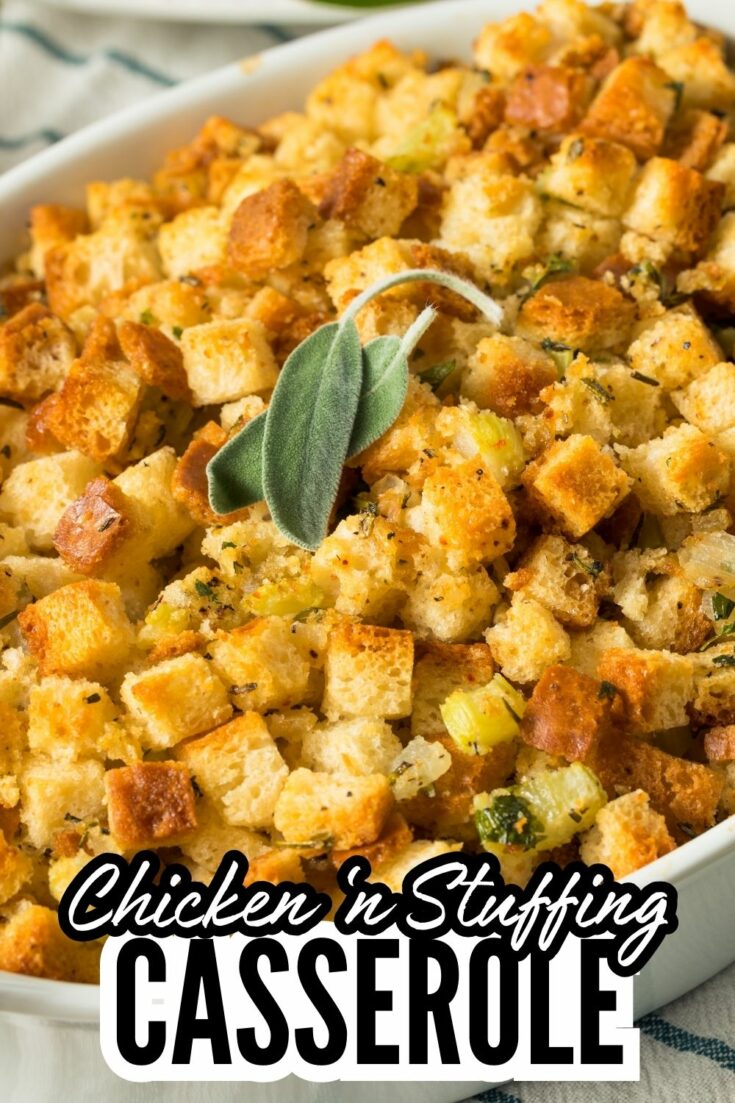 Chicken Stuffing Casserole The BEST Chicken & Stuffing Casserole The Chicken & Stuffing Casserole is a delightful embodiment of comfort food. Its combination of tender chicken, flavorful stuffing, and creamy sauce results in a dish that's both heartwarming and indulgent. Plus, it's incredibly versatile—you can customize the recipe by adding your favorite vegetables or swapping in different types of meat. Whether you're cooking for a family gathering, a potluck, or a simple weeknight dinner, this casserole will surely be a hit.