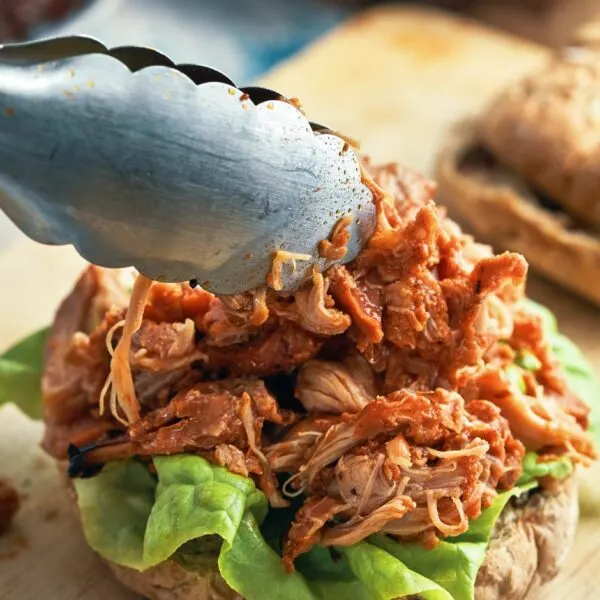 BBQ Pulled Chicken in the Dutch Oven